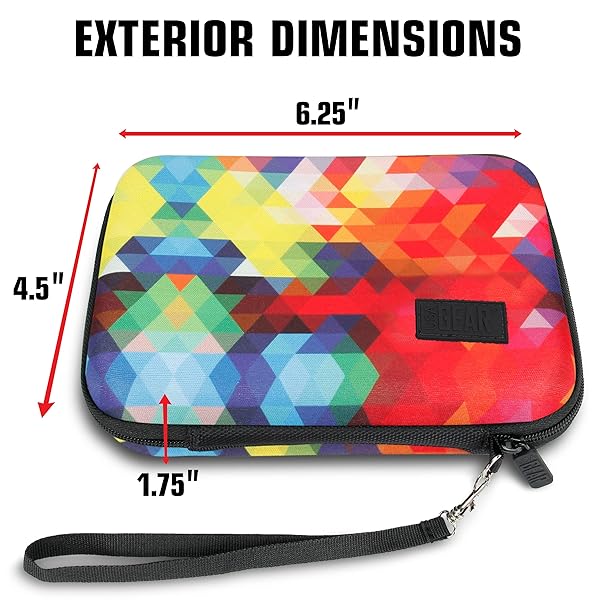 USA Gear USA GEAR Hard Shell Portable Printer Case - Scratch-Resistant, Fits HP Sprocket, Instax Mini Link 2 & Kodak Printomatic - View 5 of 10