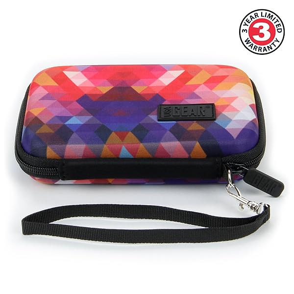 USA Gear USA GEAR Hard Shell Portable Printer Case - Scratch-Resistant, Fits HP Sprocket, Instax Mini Link 2 & Kodak Printomatic - View 10 of 10