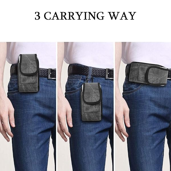 miadore Miadore iPhone XR Belt Case Holster with Card Slot Rugged Nylon Pouch Holder for iPhone 11 Pro Max XS Max 8 Plus with Belt Clip and Loops - View 2 of 7