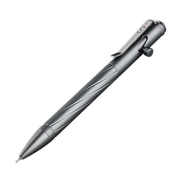 SMOOTHERPRO SMOOTHERPRO Premium Bolt Action Pen - Durable Stainless Steel, EDC Friendly, Compatible with Pentel Refill, Gray Color