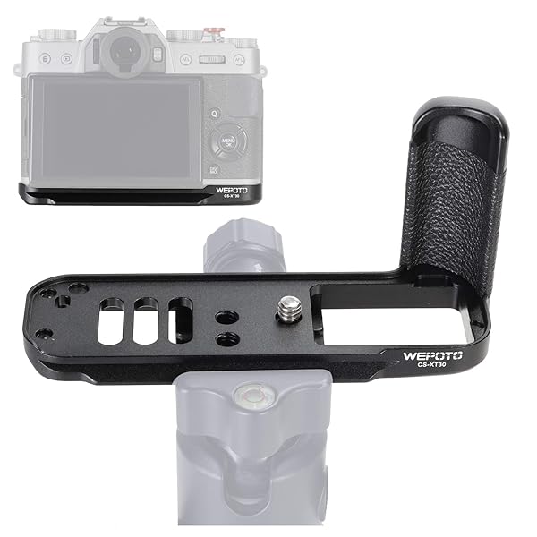 WEPOTO Buy WEPOTO XT30-C Hand Grip Quick Release Plate L Bracket for Fujifilm X-T30/X-T20/X-T10 - Durable Aluminium & Leather - View 6 of 9