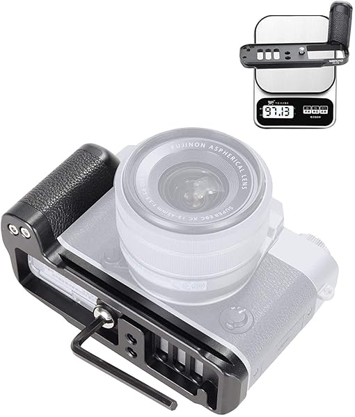 WEPOTO Buy WEPOTO XT30-C Hand Grip Quick Release Plate L Bracket for Fujifilm X-T30/X-T20/X-T10 - Durable Aluminium & Leather - View 7 of 9