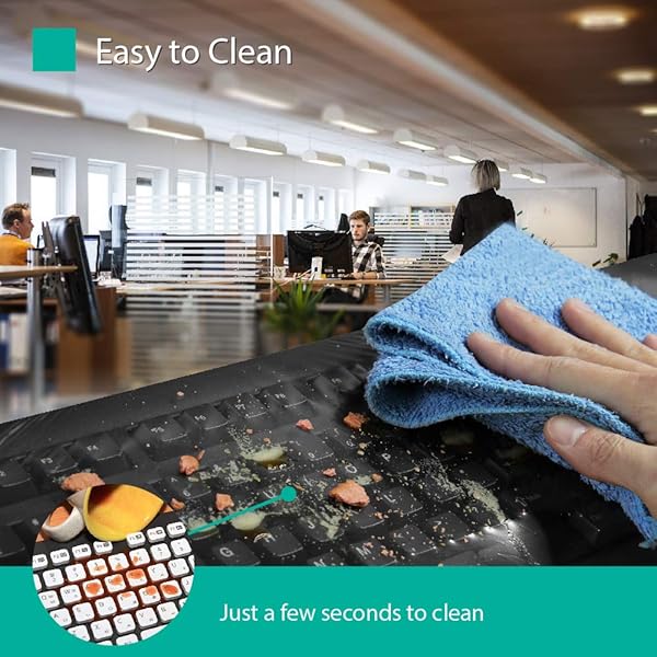 Green Onions Supply Green Onions Supply Universal Keyboard Cap Waterproof Anti-Dust Flat Style 20 Packs Superb Tactile Feeling for Hospital and Dentist Use - View 4 of 8