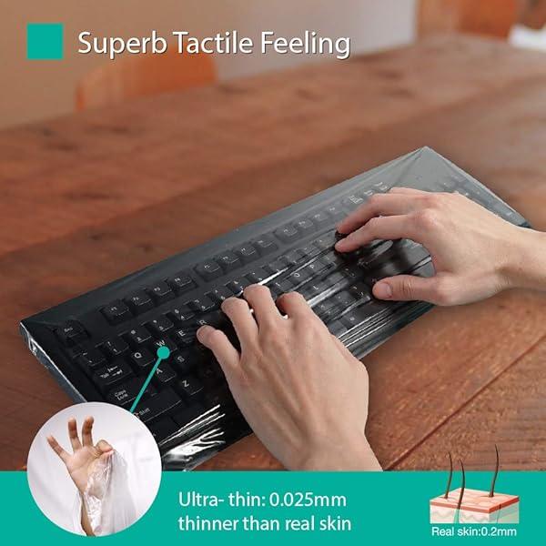 Green Onions Supply Green Onions Supply Universal Keyboard Cap Waterproof Anti-Dust Flat Style 20 Packs Superb Tactile Feeling for Hospital and Dentist Use - View 5 of 8