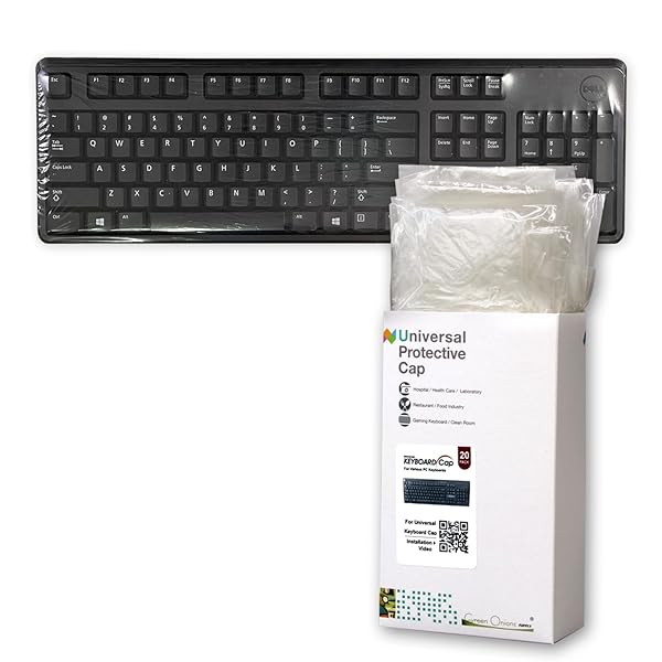 Green Onions Supply Green Onions Supply Universal Keyboard Cap Waterproof Anti-Dust Flat Style 20 Packs Superb Tactile Feeling for Hospital and Dentist Use