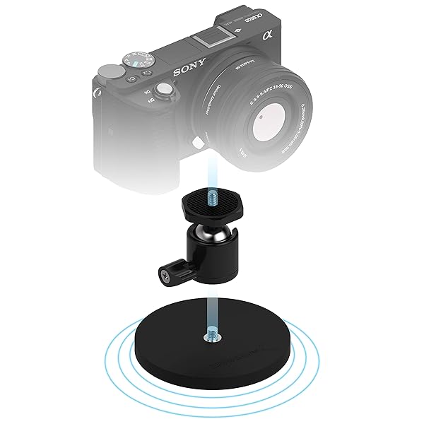 SABRENT Buy SABRENT Rubber Coated Magnetic Mount for Action Cameras & DSLRs - CS-MG88 - View 2 of 7