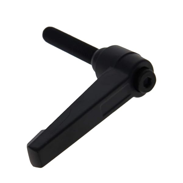 Othmro Othmro Adjustable Clamping Lever Handle M8 Thread Push Button Ratchet Locking Handle Aluminum Alloy Black 1Pcs