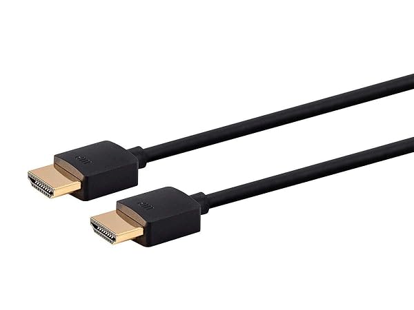 Monoprice Monoprice 8K Ultra High Speed Slim HDMI Cable - HDMI 2.1, 8K@60Hz, 4K@120Hz, 48Gbps, 1ft, No Logo - View 2 of 4