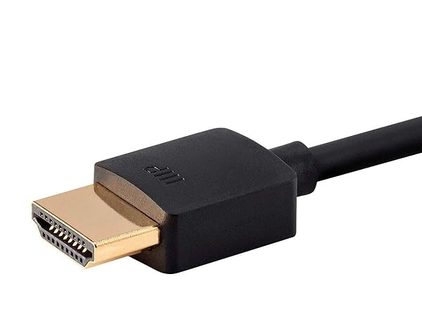 Monoprice Monoprice 8K Ultra High Speed Slim HDMI Cable - HDMI 2.1, 8K@60Hz, 4K@120Hz, 48Gbps, 1ft, No Logo - View 4 of 4