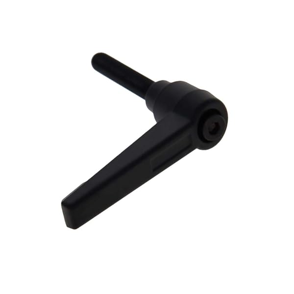 Othmro Othmro 2Pcs Adjustable Clamping Lever Handle M6 Thread Push Button Ratchet Locking Handle Aluminum Alloy Black - View 2 of 2