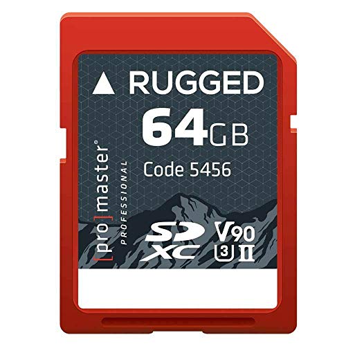 ProMaster 64GB Rugged SDXC Memory Card CINE UHS-II (Model 5456) - Fast, Durable Storage for Professionals