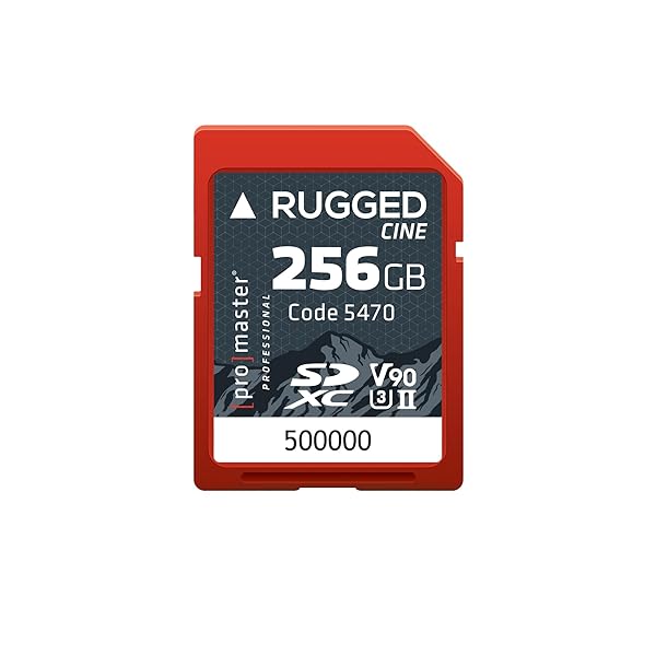 ProMaster SDXC 256GB RuggedÂ™ Memory Card CINE UHS-II, (Model 5470)