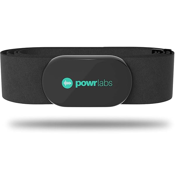 POWR LABS Powr Labs Bluetooth & ANT+ Heart Rate Monitor Chest Strap - Works with Polar, Garmin, Peloton & Wahoo