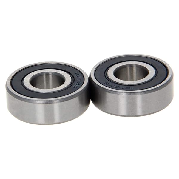 Othmro 2Pcs Deep Groove Ball Bearings Double Sealed High Carbon Chromium for Scooters Elevators Skateboards 0.44x1.13x0.38inch