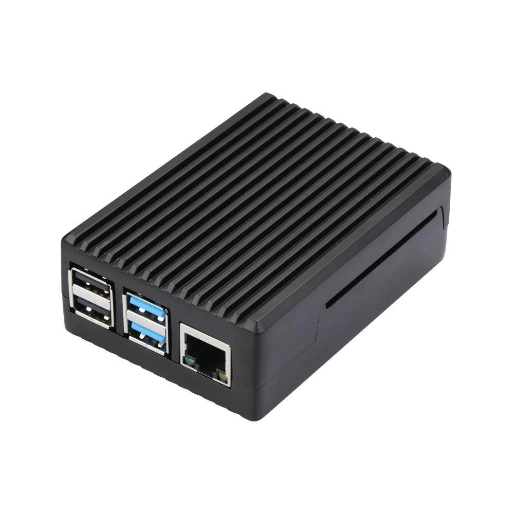 Raspberry Pi 4 Aluminum Case Black Enclosure for RPI 4 Model B Durable Metal Box - View 2 of 6