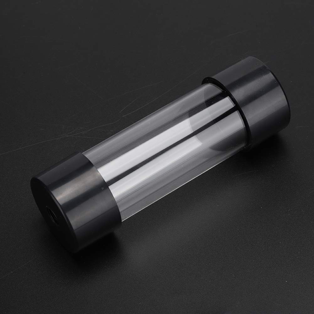 ASHATA ASHATA Cylinder Water Cooling 150mm Transparent Fast Cooling G1/4 Thread Heat Exchanger Reservoir Radiator for PC Components - View 6 of 8