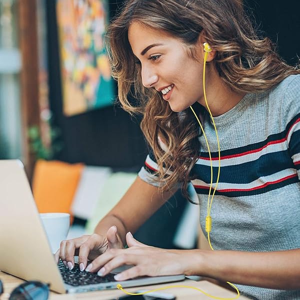 ZXFYE ZXFYE Bulk Wired Earbud Headphones 10 Pack Mixed Colors Compatible with iPhone Smartphone Computer Laptop MP3 for School and Classroom - View 7 of 7