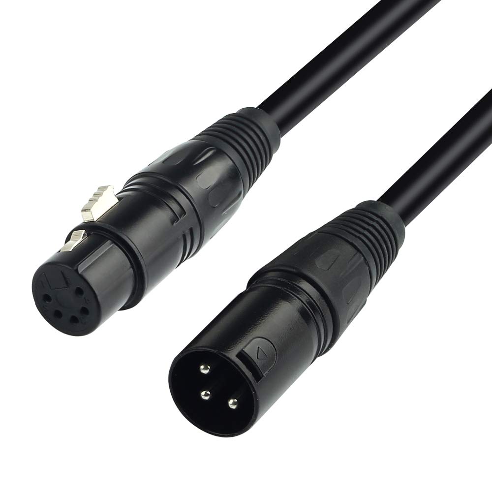 SiYear SiYear XLR Male to Female 5 Pin and Female 3 Pin to Male 5 Pin Audio Cable Set for Microphone and DMX Stage Light 2 Pack - View 3 of 8