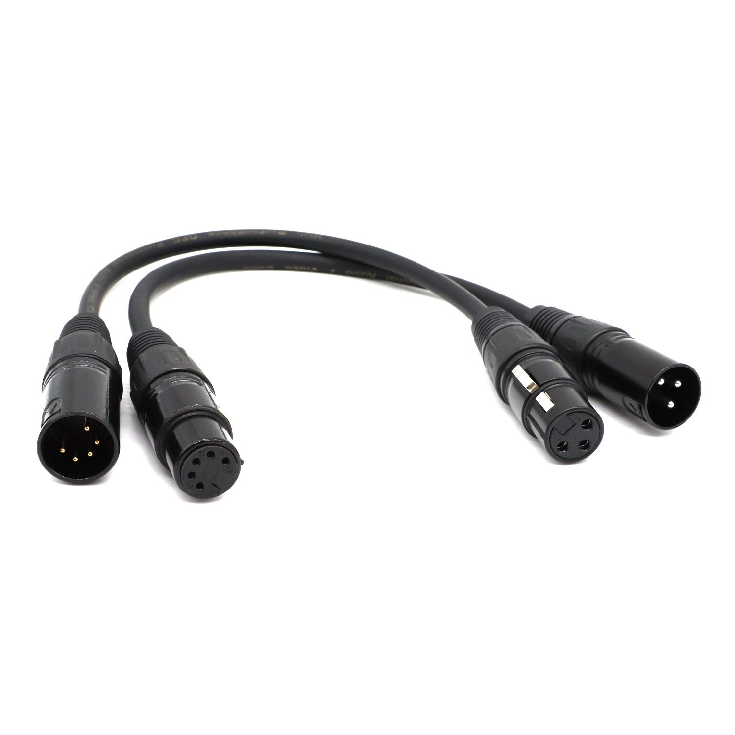 SiYear SiYear XLR Male to Female 5 Pin and Female 3 Pin to Male 5 Pin Audio Cable Set for Microphone and DMX Stage Light 2 Pack - View 8 of 8