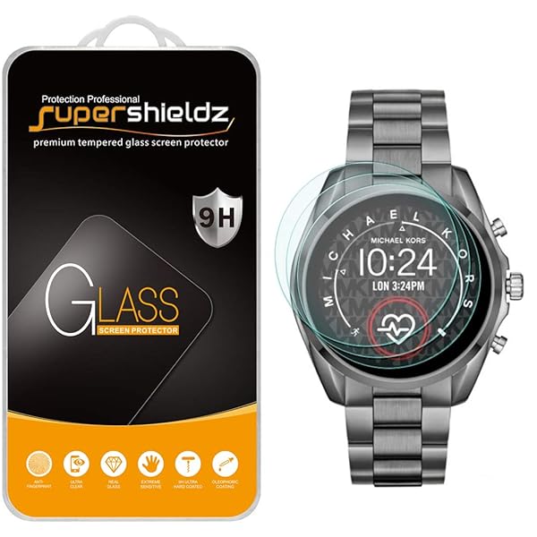 Supershieldz Supershieldz Tempered Glass Screen Protector 3 Pack for Michael Kors Access Gen 5 Bradshaw Smartwatch Anti Scratch Bubble Free