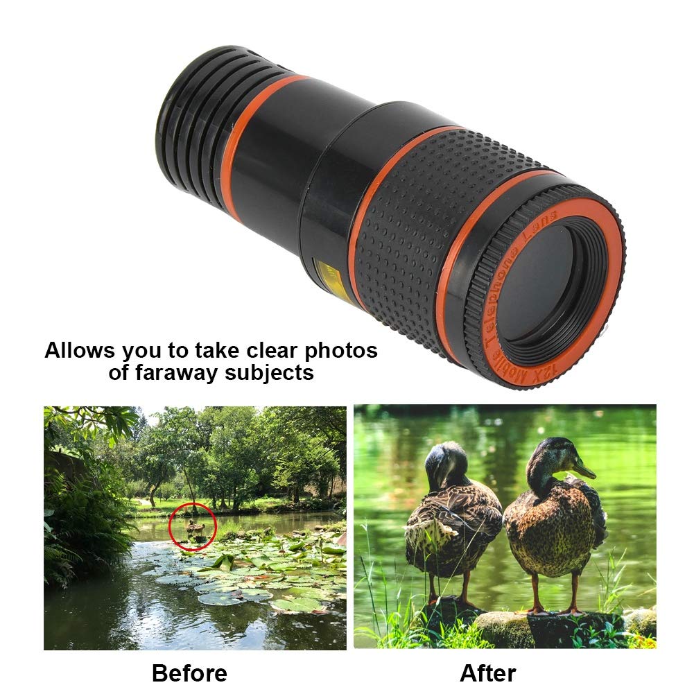 Pomya Professional 12X Telephoto Lens for Cell Phones and Tablets Universal Telescopic Focusing Mobile Phone Lens - View 4 of 7