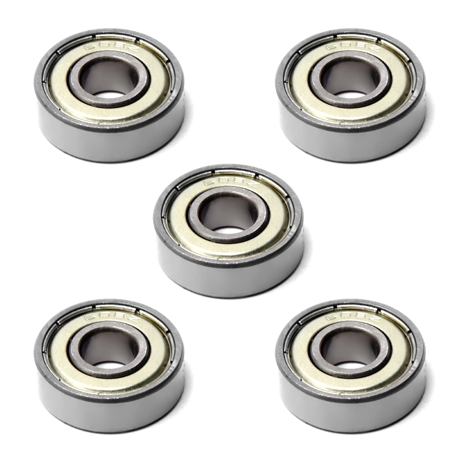 Othmro Othmro 608ZZ Deep Groove Ball Bearings 5Pcs 8x22x7mm Double Sealed Gcr15 for Scooters Dental Equipment Elevators and Ship Rudder Shafts - View 6 of 7