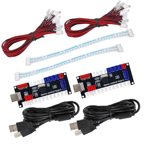 SJ@JX SJ JX Arcade Game Controller USB Encoder Zero Delay 2 Player Joystick Button for PC MAME Raspberry Pi Retro Gaming