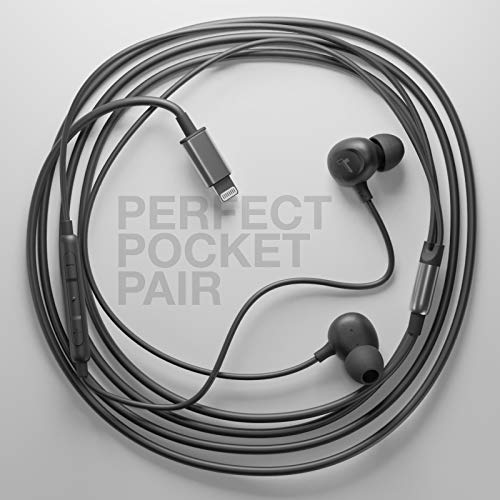 Thore Thore MFi Certified Lightning Earbuds for iPhone 14 Pro Max/13/12/11/XR/Xs - Wired In-Ear Headphones with Microphone (Black) - View 7 of 9