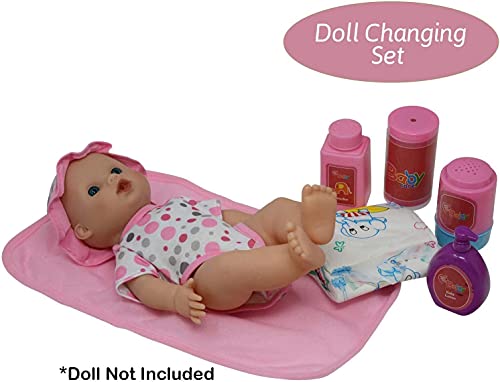 The New York Doll Collection New York Doll Collection Baby Doll Feeding and Caring Accessory Set with Zippered Carrying Case - View 3 of 6