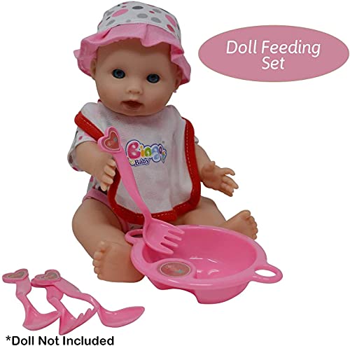 The New York Doll Collection New York Doll Collection Baby Doll Feeding and Caring Accessory Set with Zippered Carrying Case - View 4 of 6