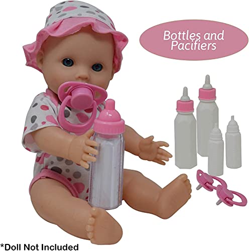 The New York Doll Collection New York Doll Collection Baby Doll Feeding and Caring Accessory Set with Zippered Carrying Case - View 6 of 6