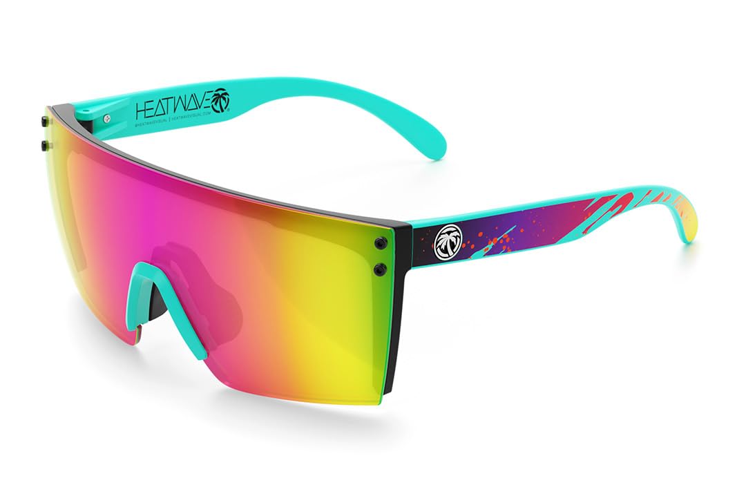 Heat Wave Visual Lazer Face Aqua Splash Custom Sunglasses for Ultimate Style and Protection