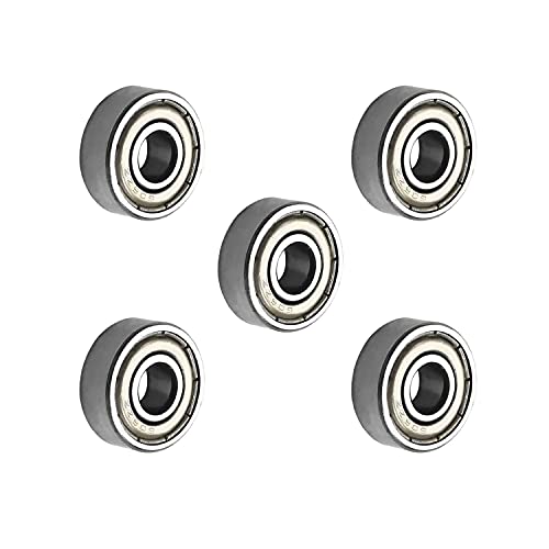 Othmro 606ZZ Deep Groove Bearings 6x17x6mm Double Sealed Ball Bearing Carbon Steel Pack of 5