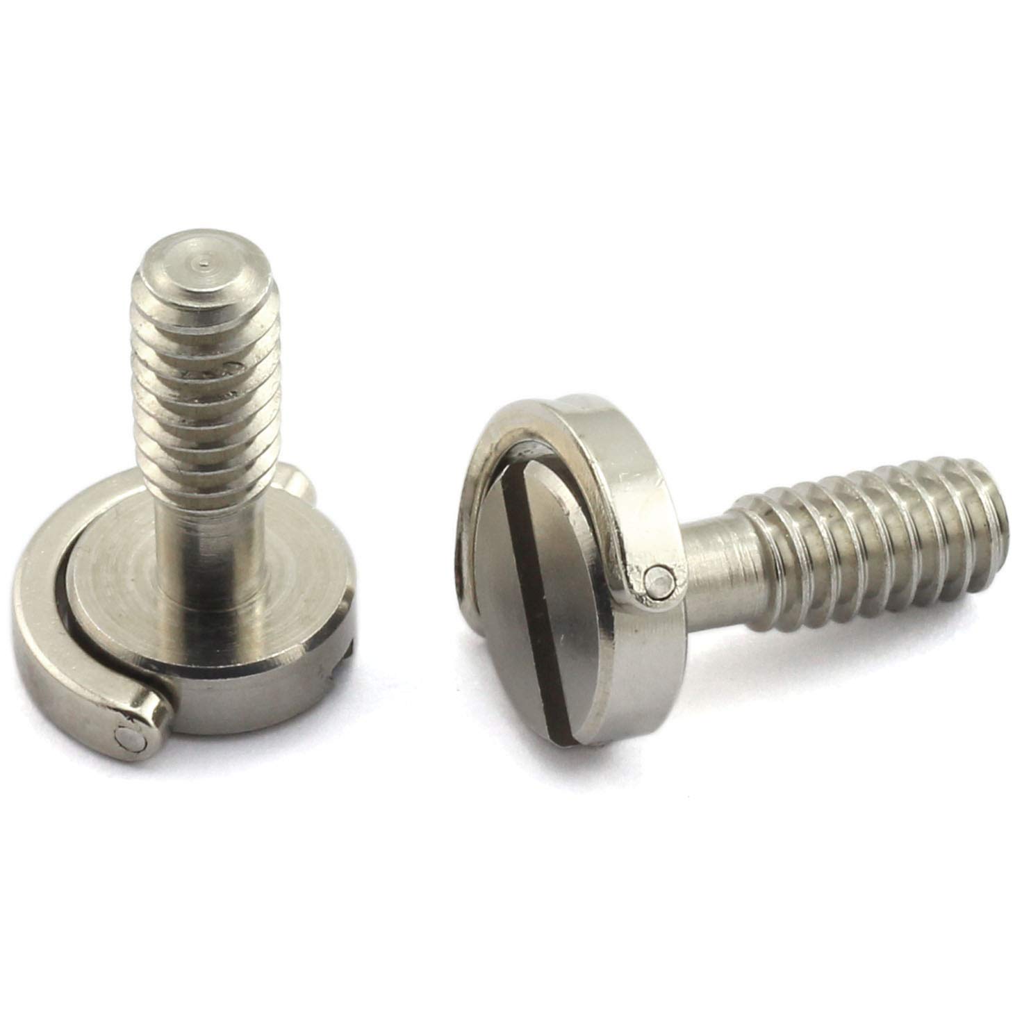 HJ Garden HJ Garden 2pcs Stainless Steel D-Ring Camera Fixing Screws for Tripod Monopod QR Plate 17mm Length - View 3 of 4