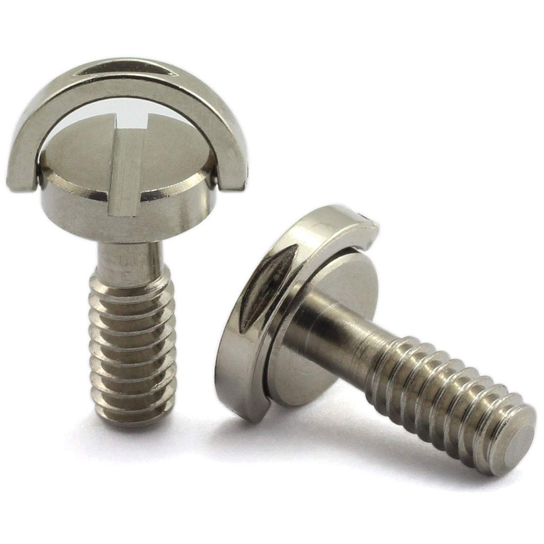 HJ Garden HJ Garden 2pcs Stainless Steel D-Ring Camera Fixing Screws for Tripod Monopod QR Plate 17mm Length