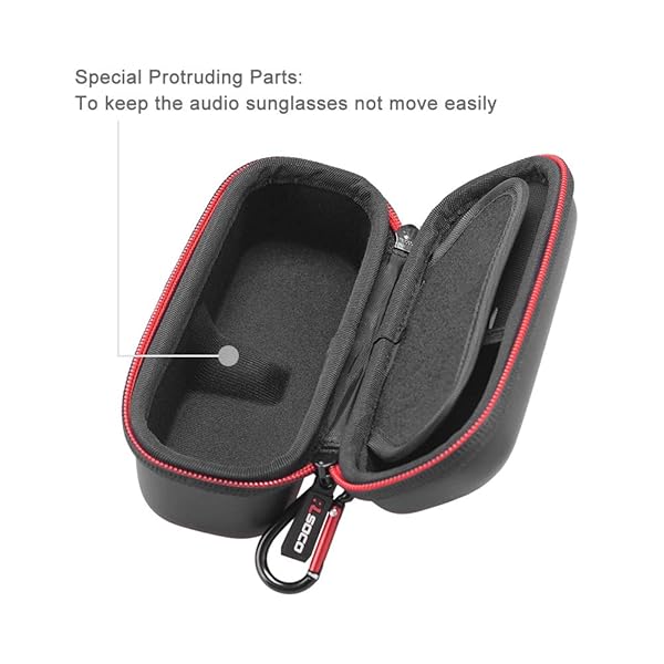 RLSOCO RLSOCO Carrying Case for Bose Frames Audio Sunglasses Soprano Tenor Alto Rondo Bluetooth Smart Glasses Not for Frames Tempo - View 4 of 10