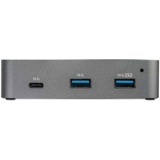 StarTech.com StarTech 3 Port USB C Hub with Ethernet Adapter 10Gbps USB Type C to 2 USB-A 1 USB-C Ports Fast Charging Superspeed USB Hub TAA - View 2 of 4
