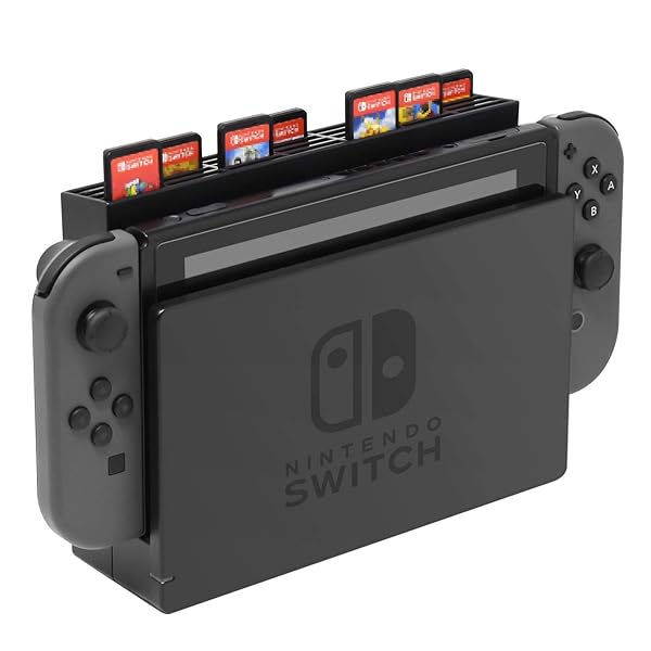 Skywin Nintendo Switch Game Console Organizer 28 Game Card Holder Compatible with Switch Switch Lite and Dock