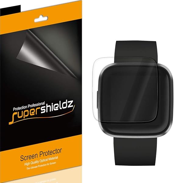 Supershieldz 3 Pack Screen Protector for Fitbit Versa 2 Full Coverage High Definition Clear TPU Shield