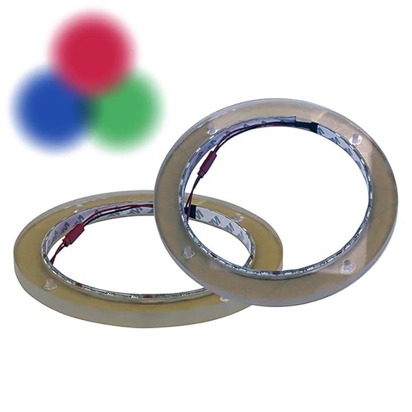 Audiopipe Audiopipe NLRI6550RGB Marine 6.5 Inch RGB LED Speaker Ring Pair for Superior Sound and Style