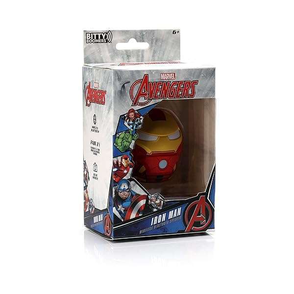 Bitty Boomers Bitty Boomers Marvel Iron Man Mini Bluetooth Speaker: Compact Sound & Style - View 6 of 9