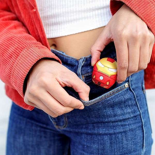 Bitty Boomers Bitty Boomers Marvel Iron Man Mini Bluetooth Speaker: Compact Sound & Style - View 8 of 9