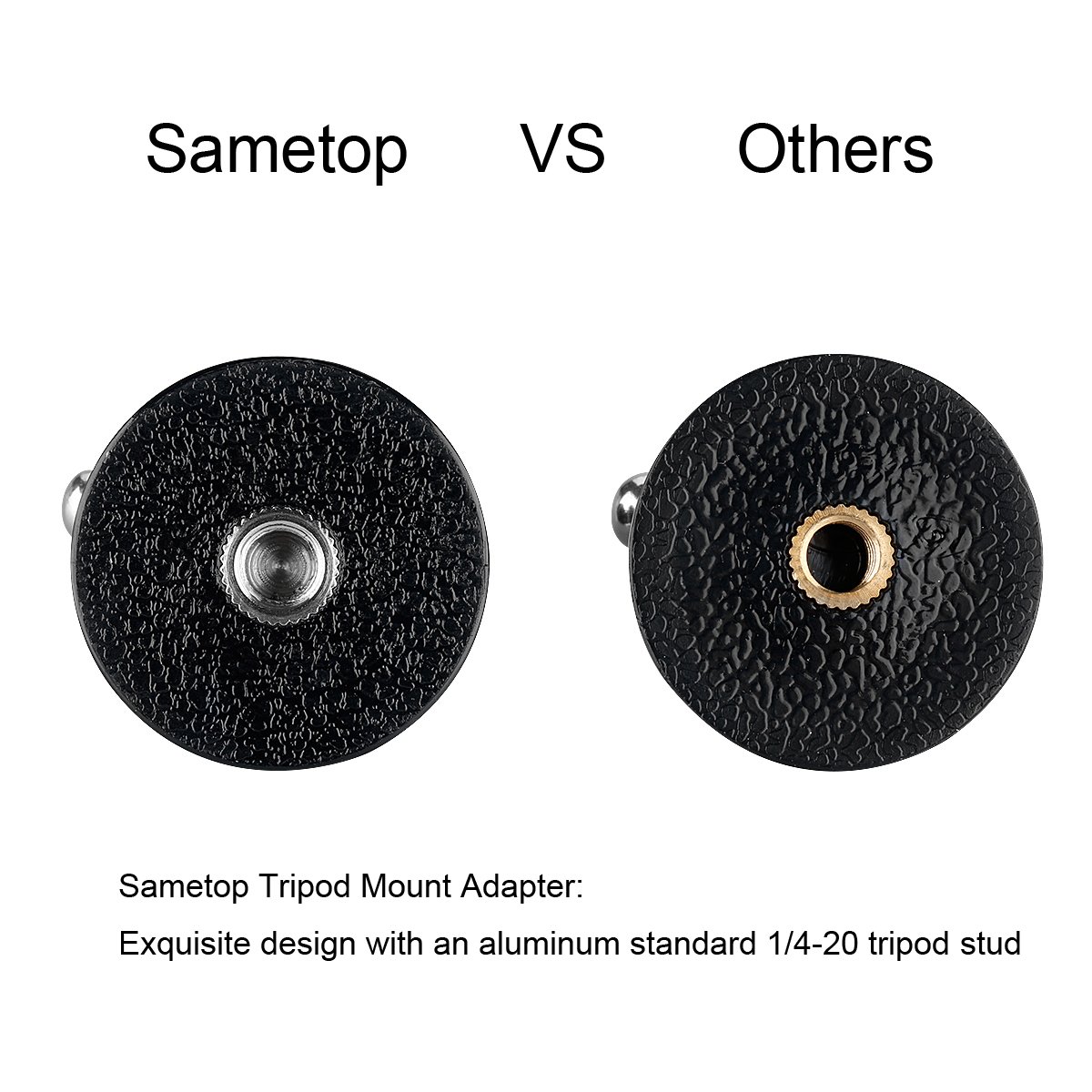 Sametop Sametop Tripod Mount Adapter Screw Mount for GoPro Hero Series and Action Cameras 5 Pack - View 3 of 7