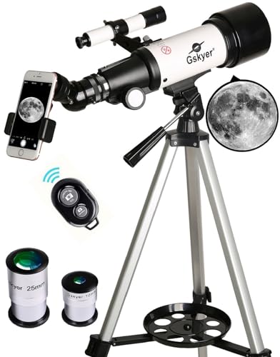 Gskyer Explore the Stars: Gskyer 70mm Aperture Telescope for Kids - Portable, Easy to Use with Carry Bag & Phone Adapter