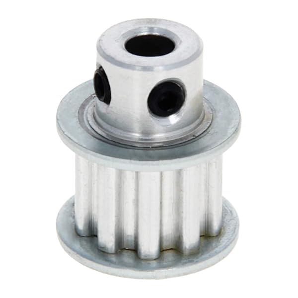 Fielect Fielect Aluminium Alloy XL Timing Belt Pulley 10 Teeth 5mm Inner Bore for 3D Printer CNC Silver Tone 1 Piece