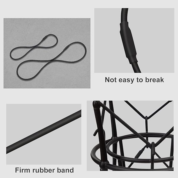 Boseen Boseen Universal Elastic Bands Replacement Anti-aging Rubber Ring for Microphone Shock Mount Holder Clamp Set of 4 Black - View 4 of 6