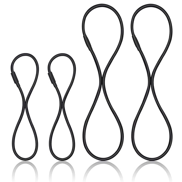 Boseen Boseen Universal Elastic Bands Replacement Anti-aging Rubber Ring for Microphone Shock Mount Holder Clamp Set of 4 Black