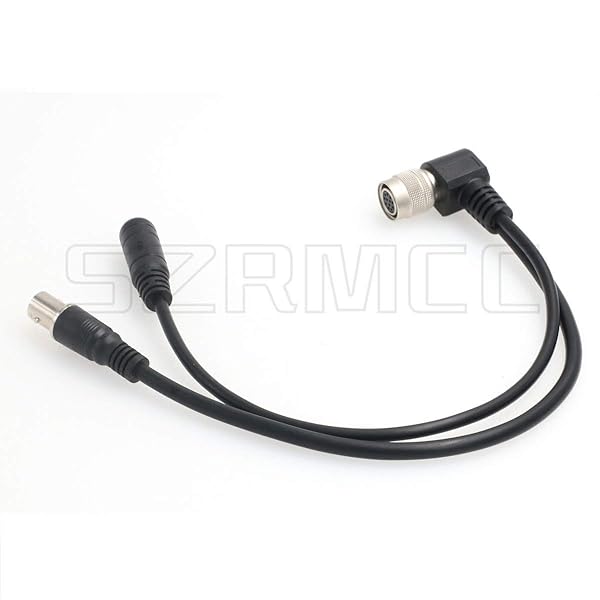 SZRMCC SZRMCC Female BNC and DC 5.5mm x 2.1mm to Hirose 12 Pin Y Split Video Power Cable for Sony Industrial Camera - View 3 of 4