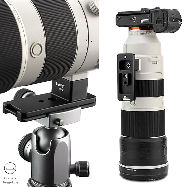 Haoge Haoge LF-S26 Lens Collar Foot Tripod Mount Ring for Sony FE 200-600mm f5.6-6.3 G OSS with Arca Swiss Quick Release Plate - View 5 of 10