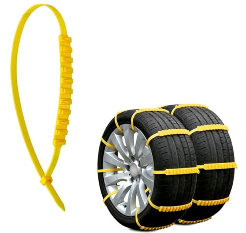 Jeremywell Jeremywell 10 PCS Anti-Skid Tire Chains for Winter: Essential Car & SUV Traction for Snow & Mud